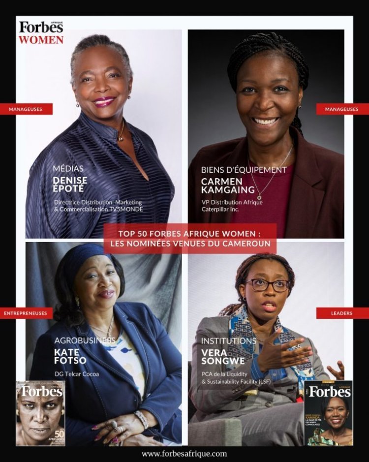 Leadership féminin : 4 Camerounaises dans le top 50 du classement Forbes Afrique